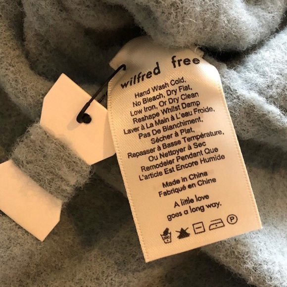 WILFRED FREE Relaxed V-Neck | L smoky blue - Picture 6 of 6